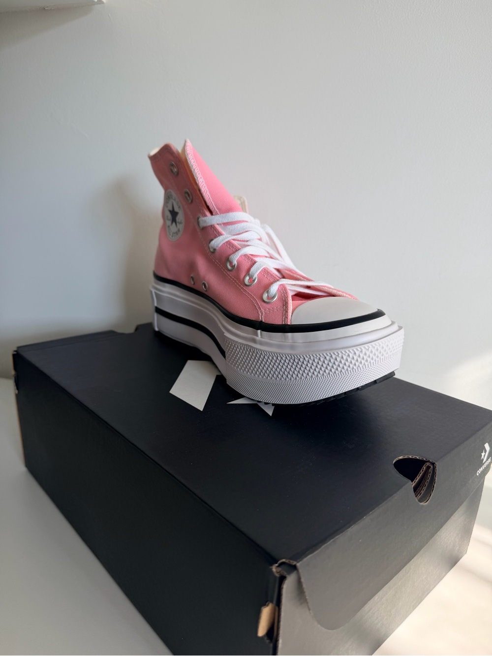 Converse Pink High-Top Platform Sneaker